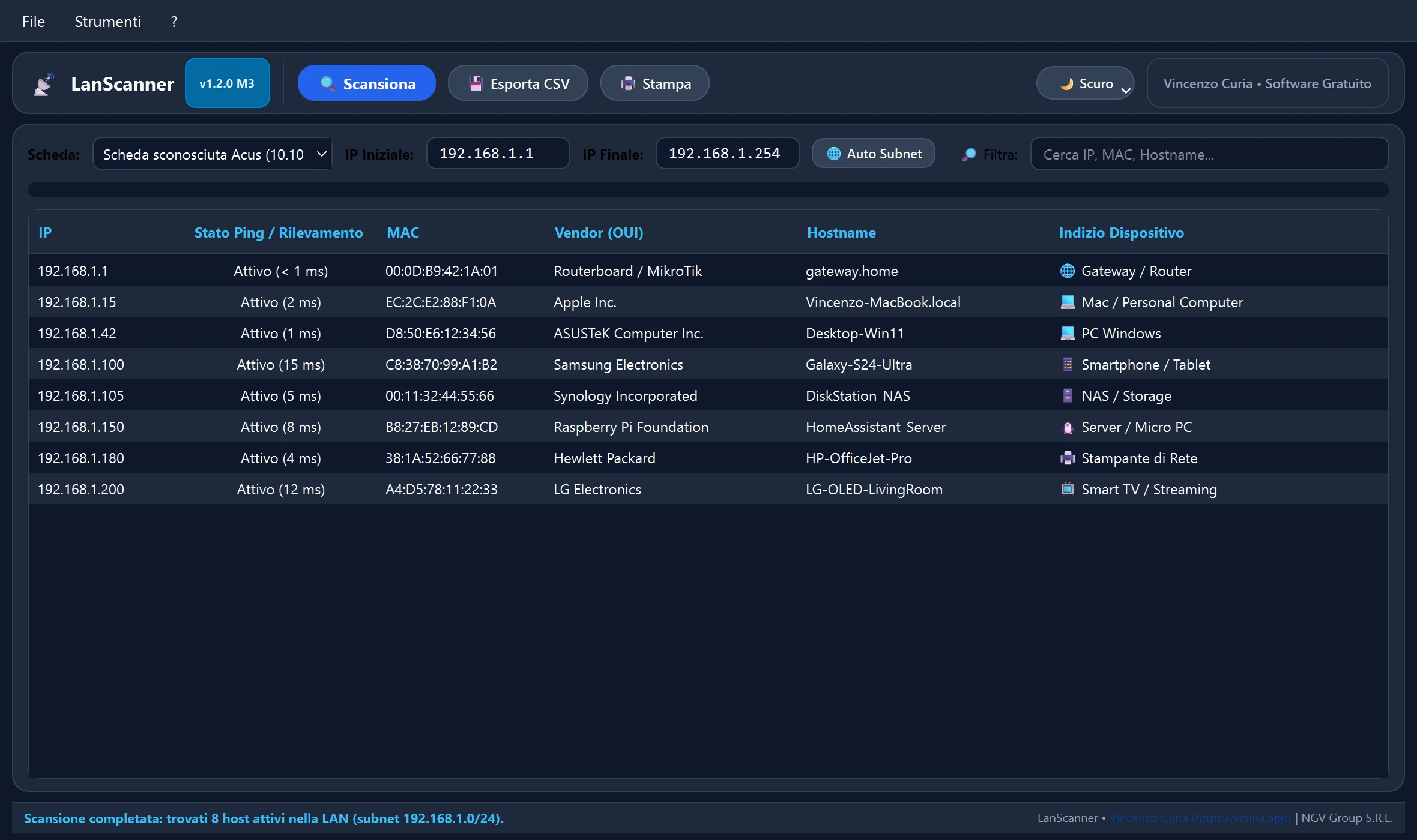 Screenshot LanScanner Portable 3